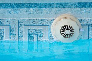 pool drainage nub to maintain water level