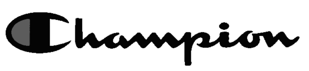 Black Champion logo text with a stylized “C” in black and white.