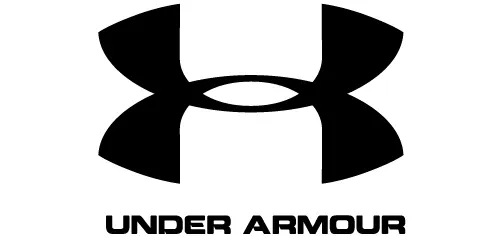 Under Armour logo in black with the word “UNDER ARMOUR” below it