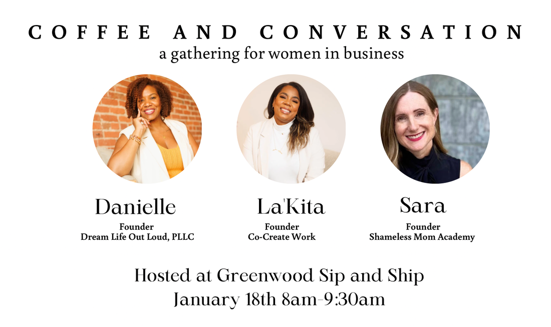 Coffee and conversation at Greenwood Sip and Ship 1 18 2024