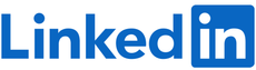 LinkedIn logo in blue and white on a blue square icon
