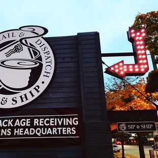 Sip and Ship Ballard package drop off location Greenwood