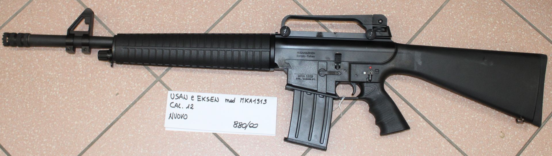 Fucile semiautomatico USAN & EKSEN modello MKA1919 calibro 12.
Prezzo di 880,00€ (arma NUOVA)
