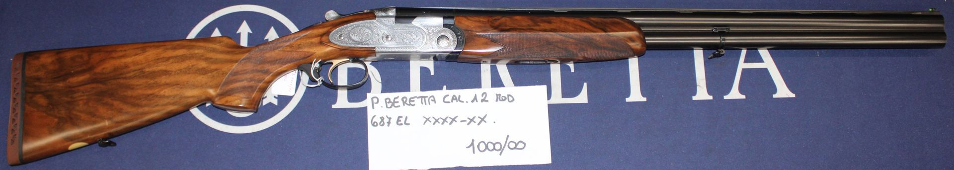 P.Beretta modello 687 E.L. calibro 12 xxxx-xx.
Prezzo di 1000,00€