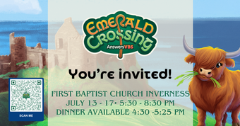 Ireland farm scene showingthe July 13-17th Emerald Crossing VBS First Baptist Church Inverness Florida