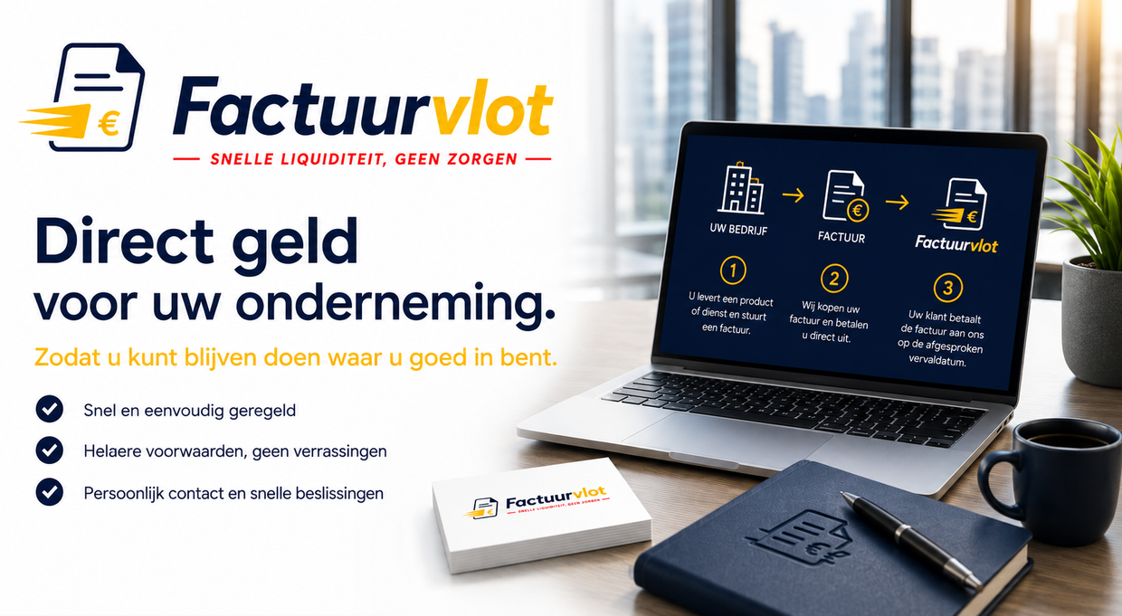 Factuurvlot, snelle liquiditeit, geen zorgen!