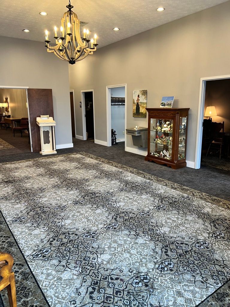 Interior view of Eric MD Bell Funeral Home & Cremation Services in Pittsboro, IN.