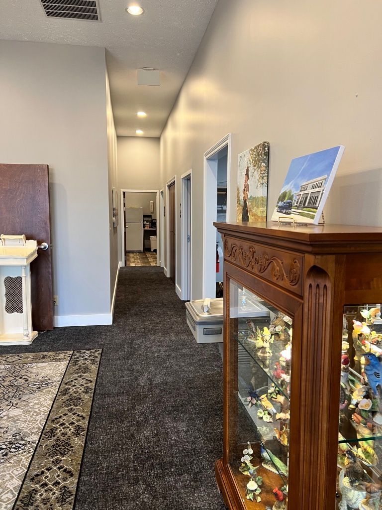 Interior view of Eric MD Bell Funeral Home & Cremation Services in Pittsboro, IN.