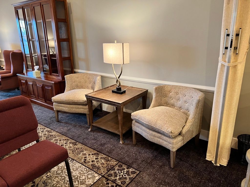 Interior view of Eric MD Bell Funeral Home & Cremation Services in Pittsboro, IN.