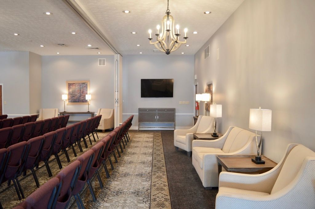 Interior view of Eric MD Bell Funeral Home & Cremation Services in Pittsboro, IN.