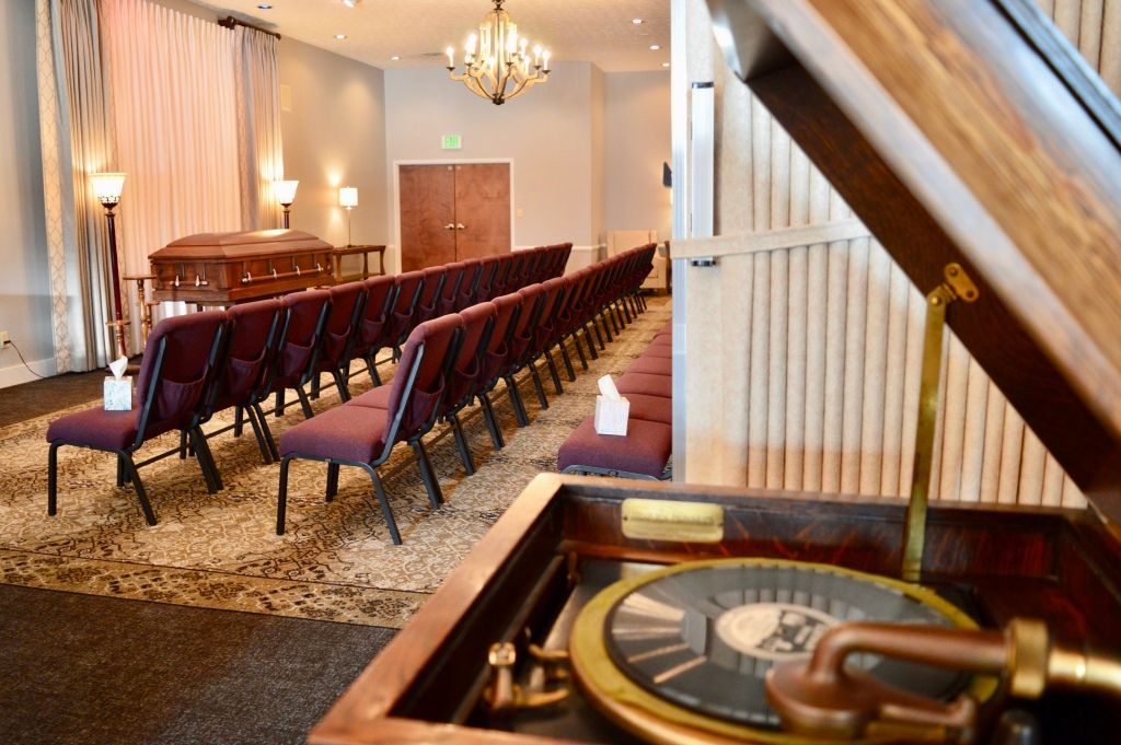 Chapel Interior view of Eric MD Bell Funeral Home & Cremation Services in Pittsboro, IN.