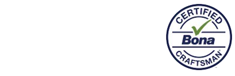 Bona Certified Craftsman logo in a navy blue circle with a green checkmark and white text.