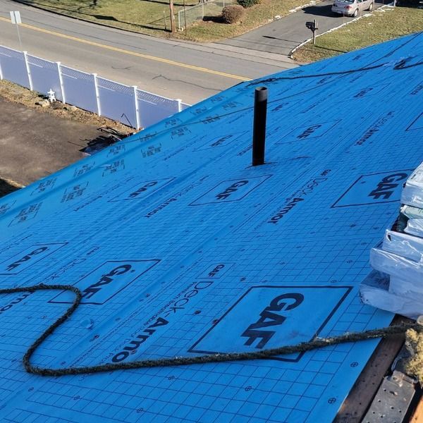 GAF Deck-Armor synthetic underlayment installation