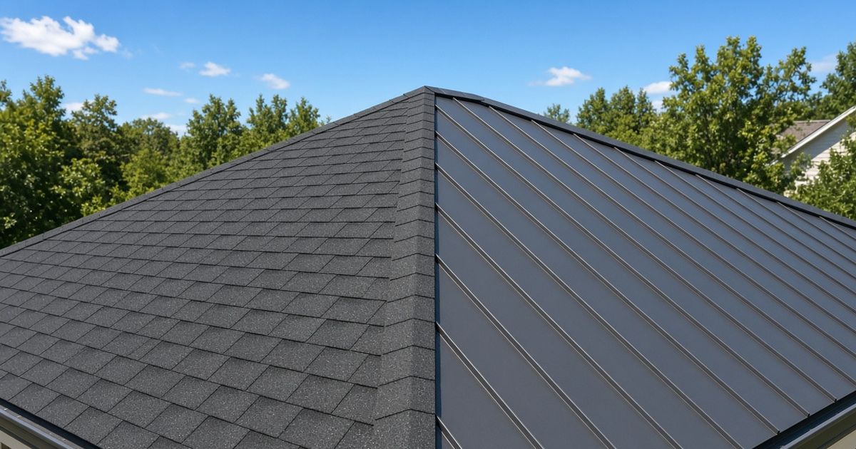 Asphalt shingle vs. metal roof cost comparison in Massachusetts