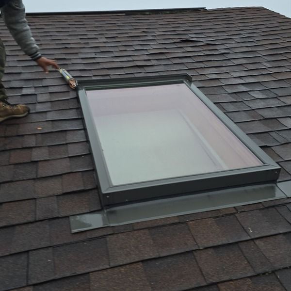 Old skylight with non-reusable mounting screws