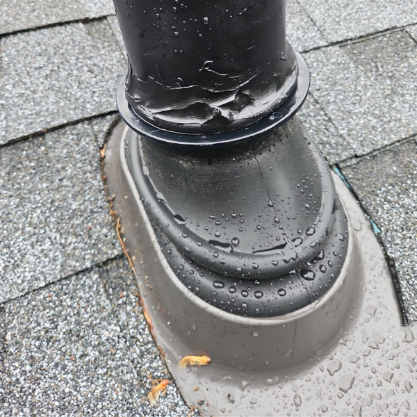 New boot pipe properly installed