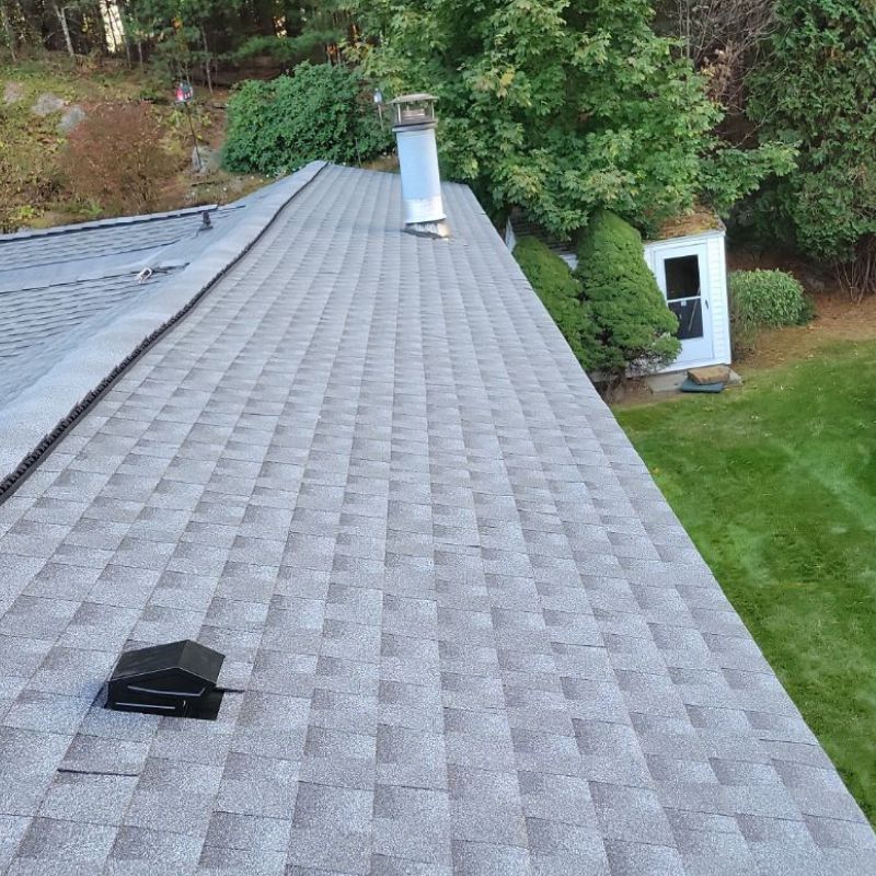 finished roof with new vents
