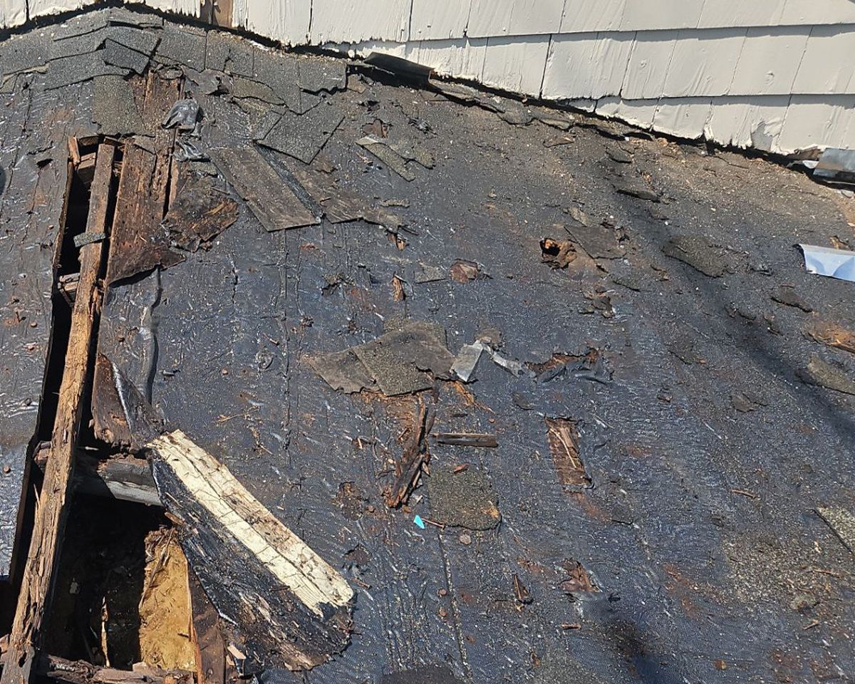damaged roof