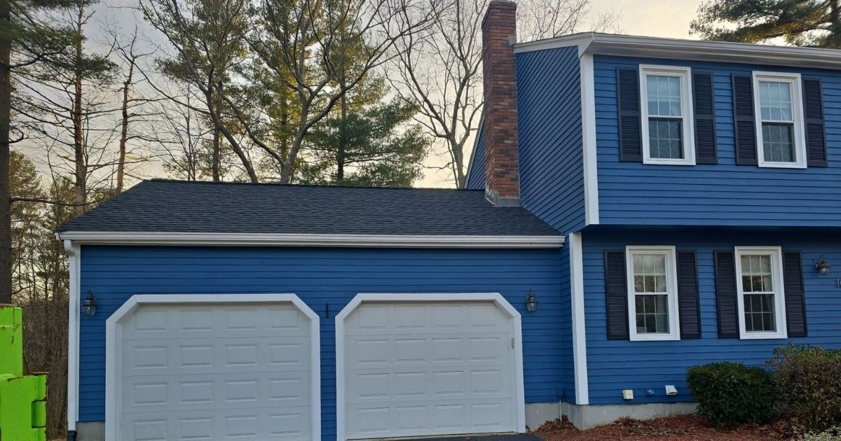 sun shining over a home in hopedale, ma