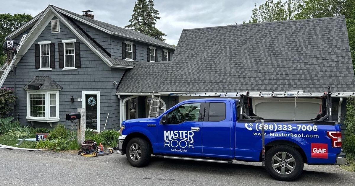 Home with new roof