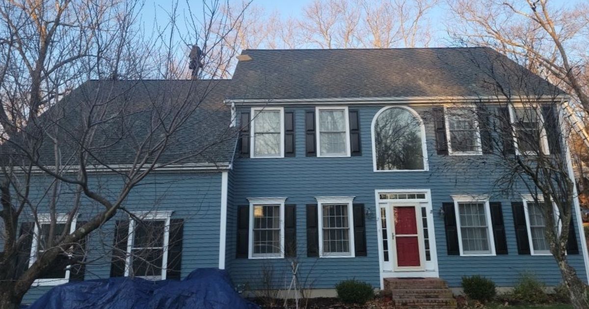 home with new roof