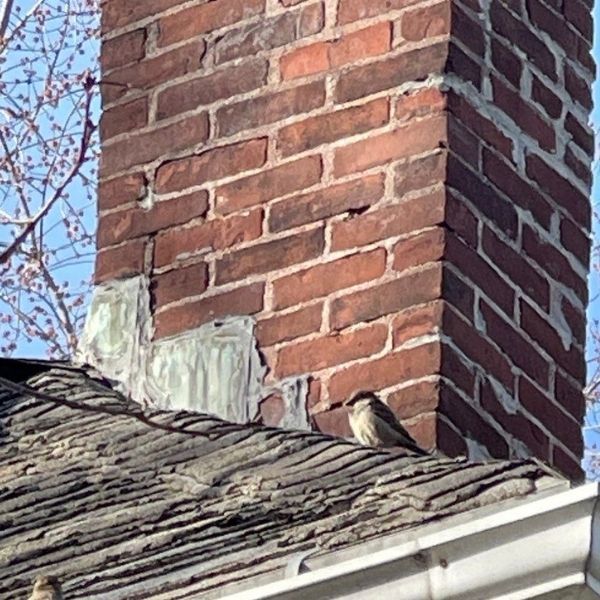 old chimney flashing
