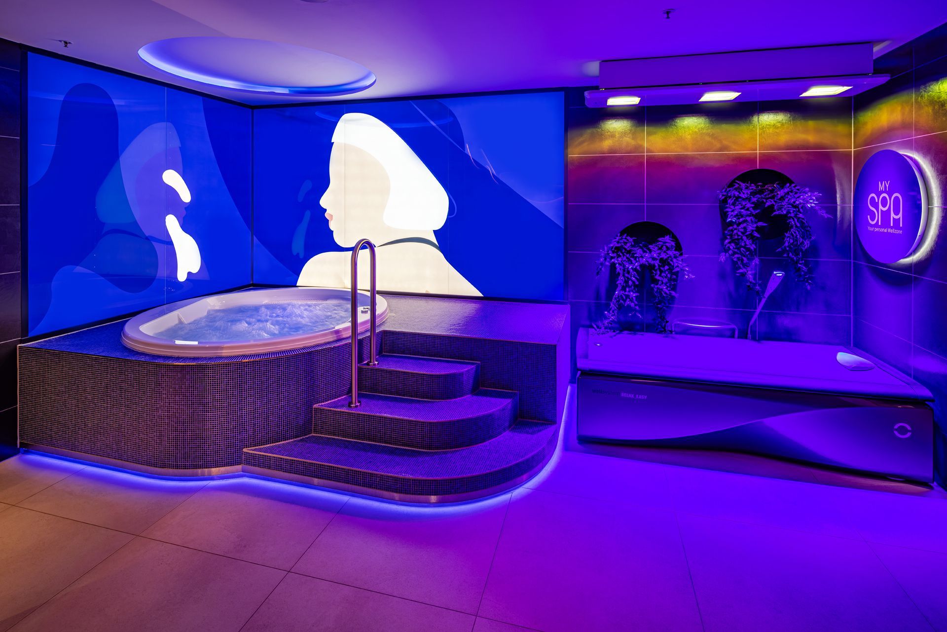 Innenausbau Wellnesscenter, Spa, Wellzone von MySpa in Mannheim - Schlüsselfertiger Innenausbau Generalunternehmung