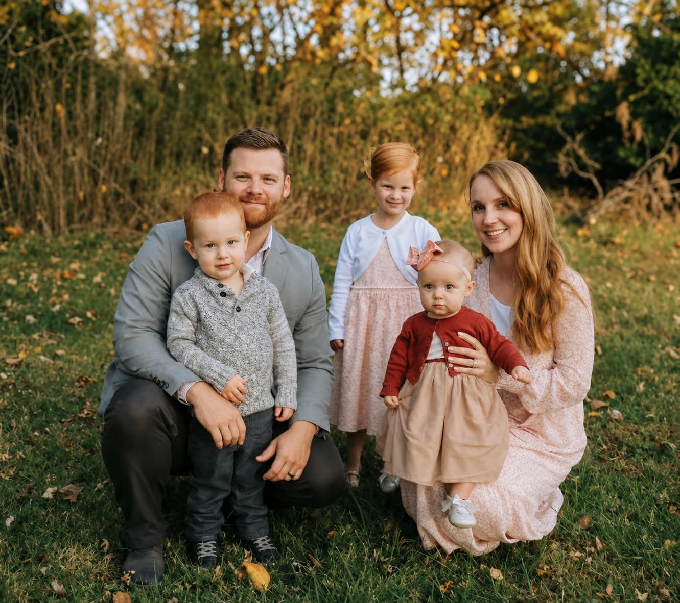 Pastor Teaney and Mrs. Rose with their children