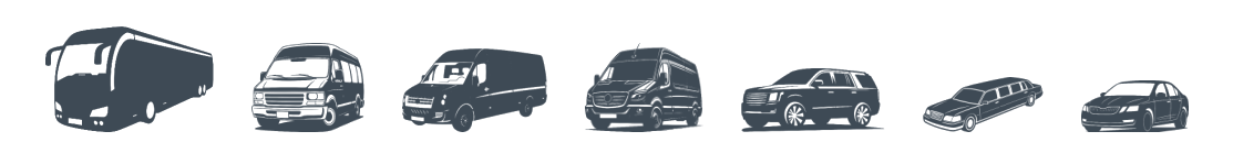 Pronto fleet range: motorcoaches, mini-buses, shuttle buses, sprinters, SUVs, stretch vehicles and sedans