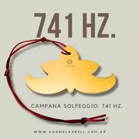 Campana Solfeggio afinada en la recuencia 741 Hz.