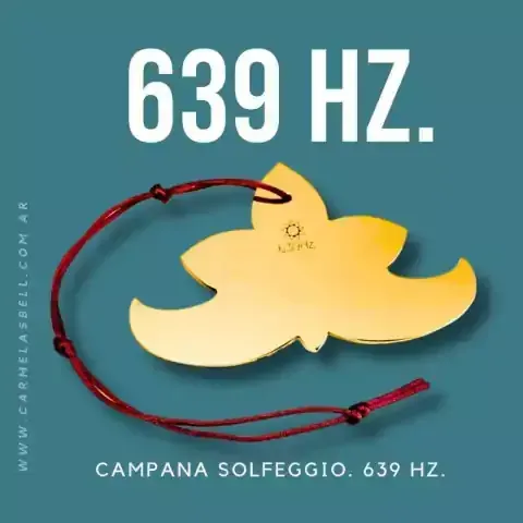 Campana Solfeggio afinada en la frecuencia 639Hz.