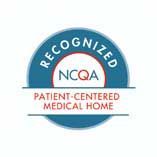 NCQA Recognized Patient-Centered Medical Home logo in blue and red