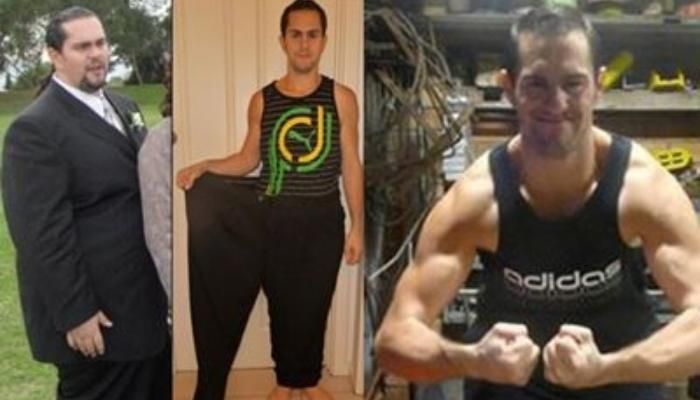 Body Transformation of Frank before and after photos side by side comparisons