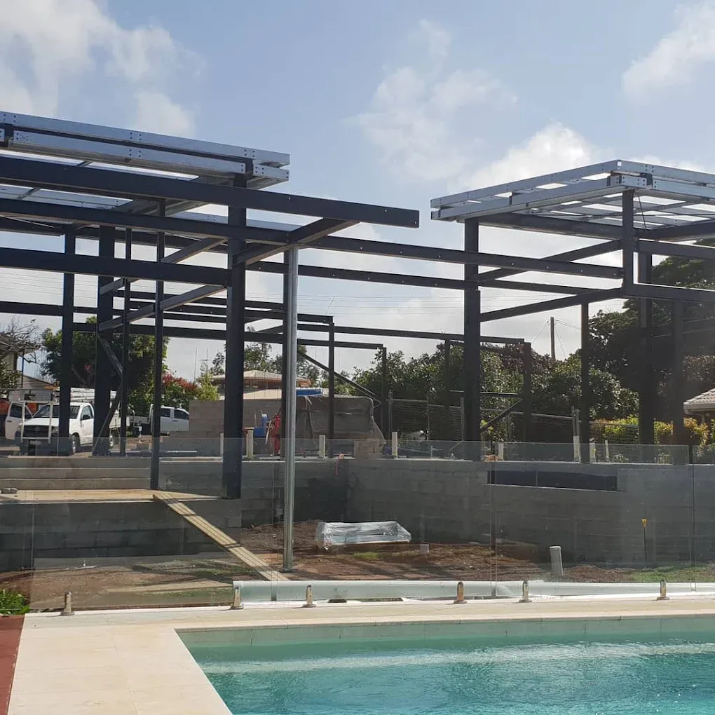 White Fence With a Picture of the Earth — On The Spot Steel Fabrication in Caloundra West, QLD