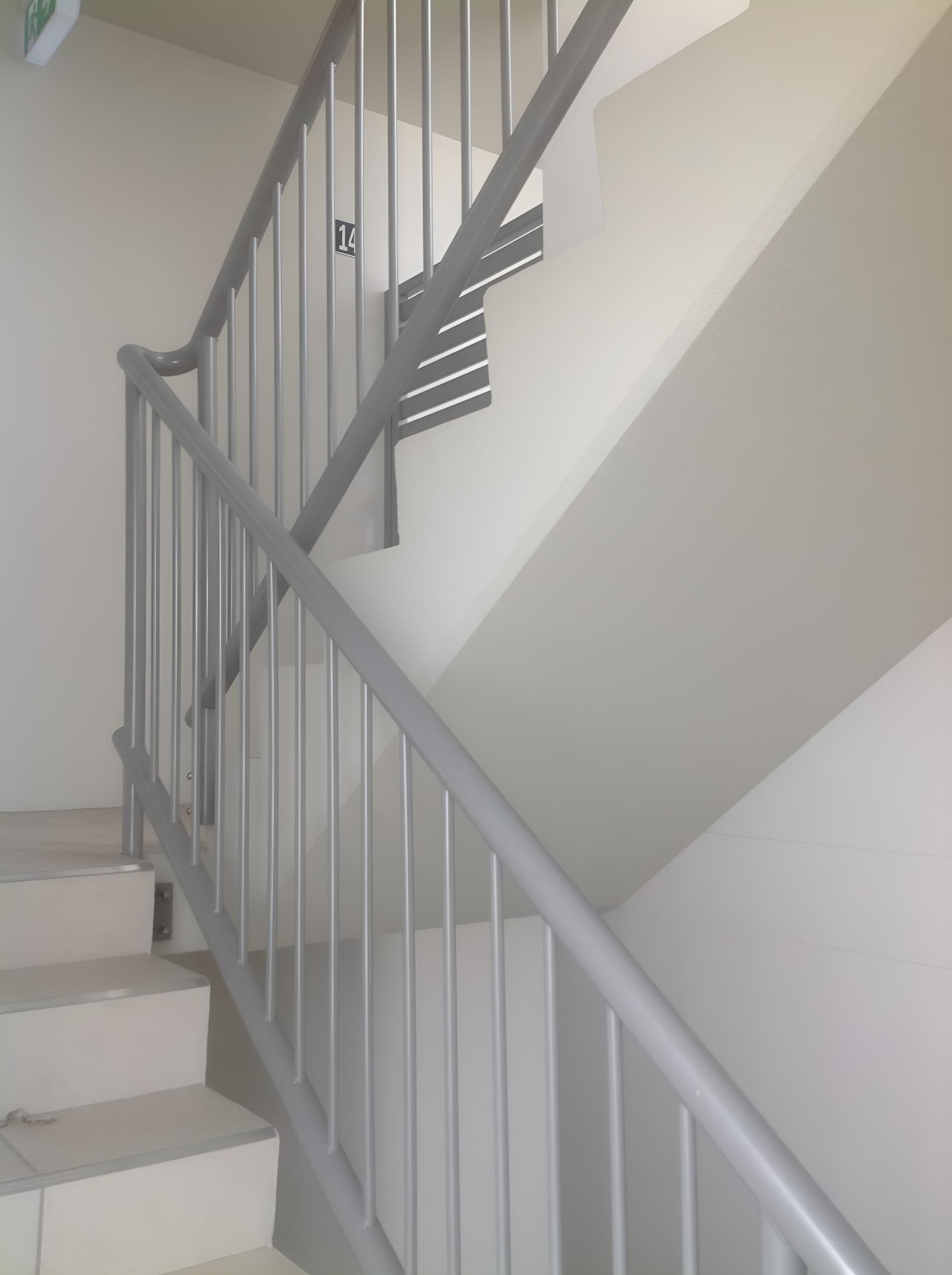 Staircase With a Metal Railing — On The Spot Steel Fabrication in Caloundra West, QLD