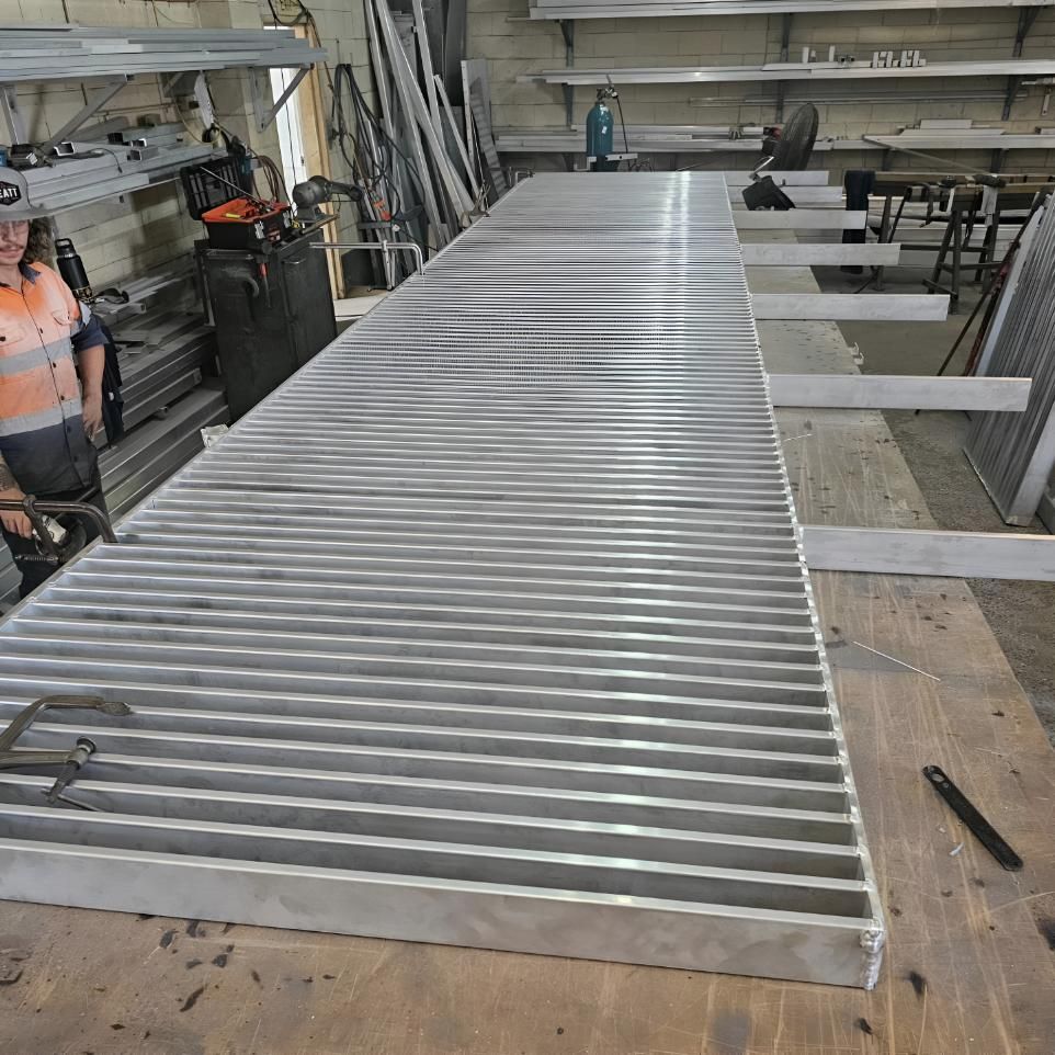 Under Construction Metal Gate — On The Spot Steel Fabrication in Caloundra West, QLD