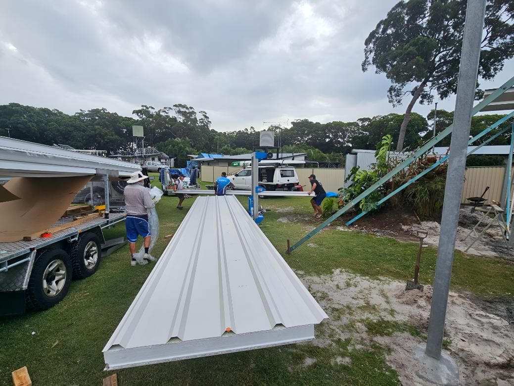 Under Construction Awnings — On The Spot Steel Fabrication in Caloundra West, QLD