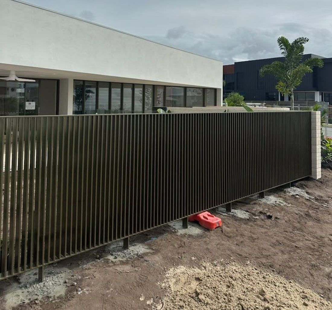 Fence is Being Built in Front of a House — On The Spot Steel Fabrication in Caloundra West, QLD