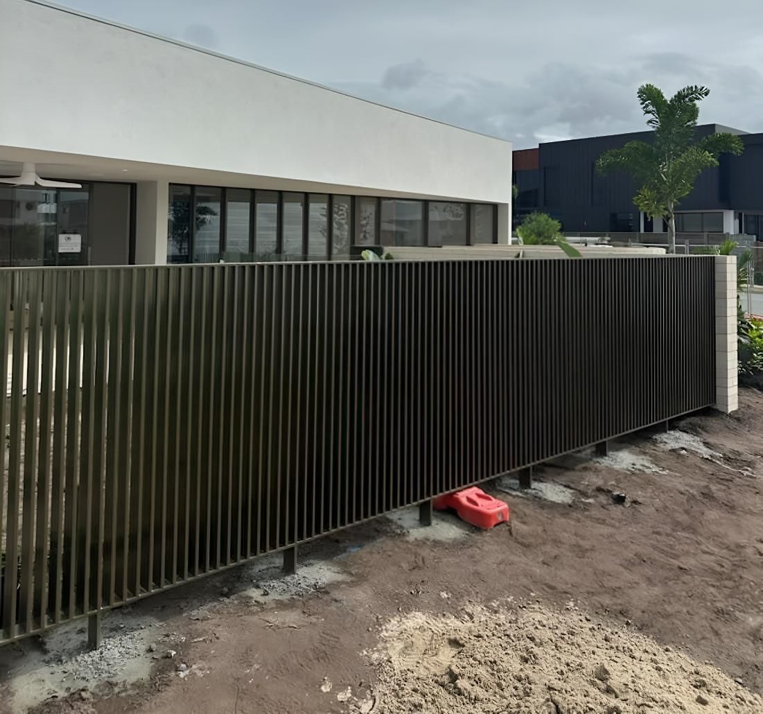 Steel Fence is Being Built in Front of a House — On The Spot Steel Fabrication in Caloundra West, QLD