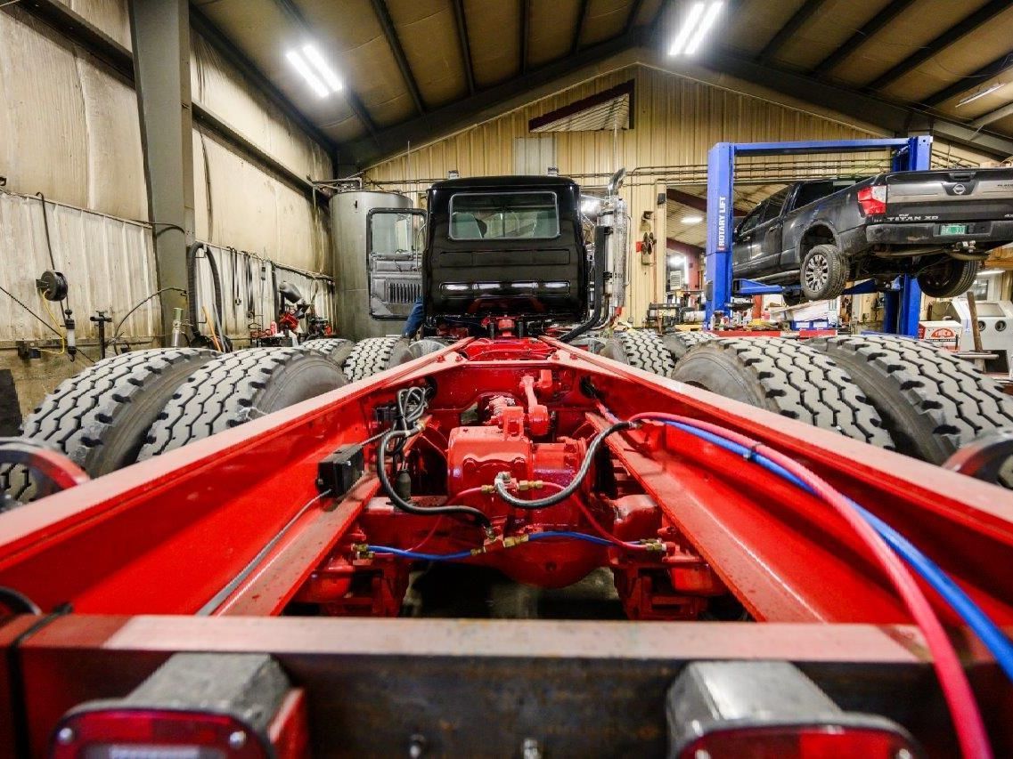 Frame Rail Replacement at Global Truck Traders in Winchester, NH