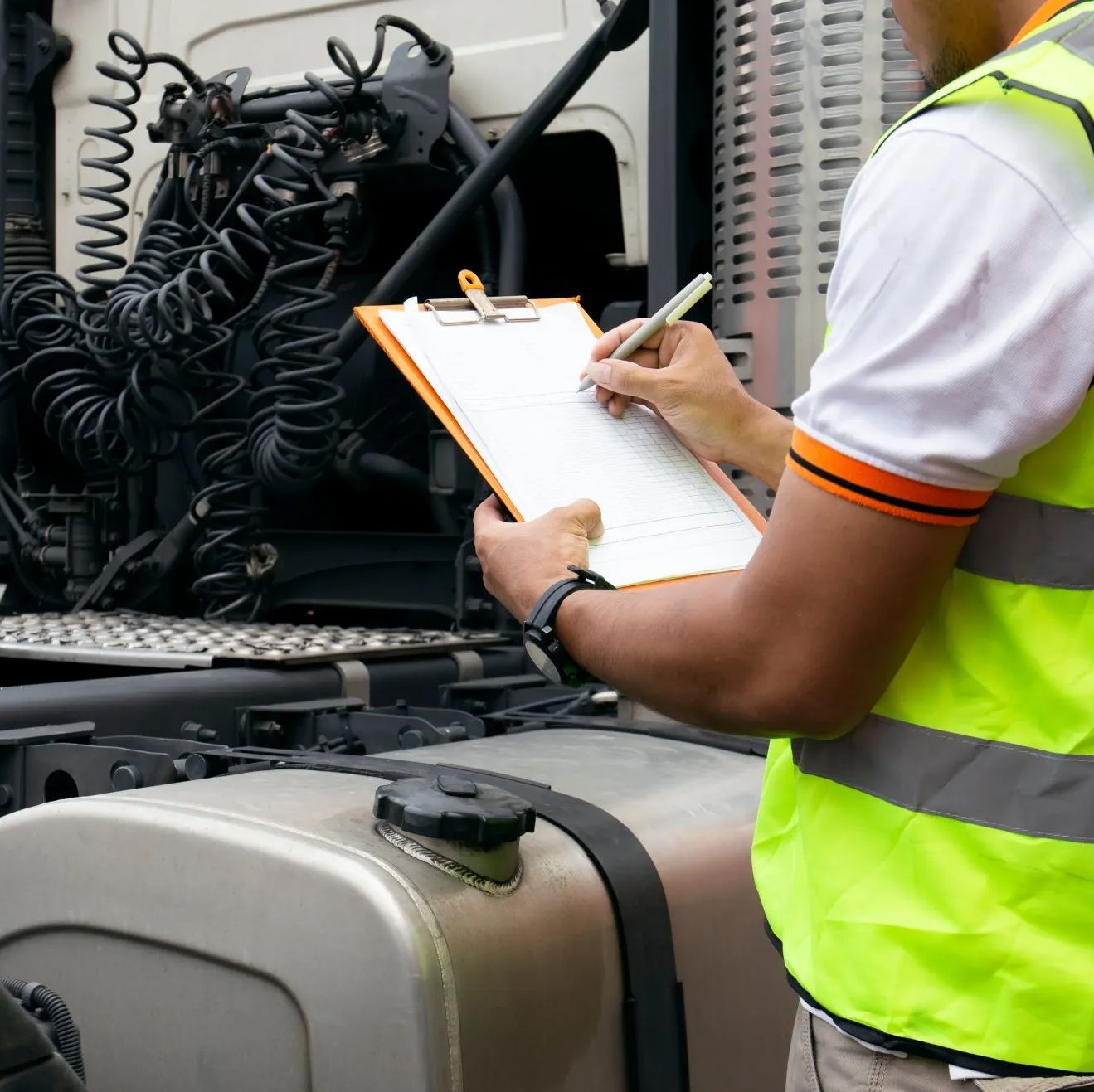 State Vehicle Inspection at Global Truck Traders in Winchester, NH
