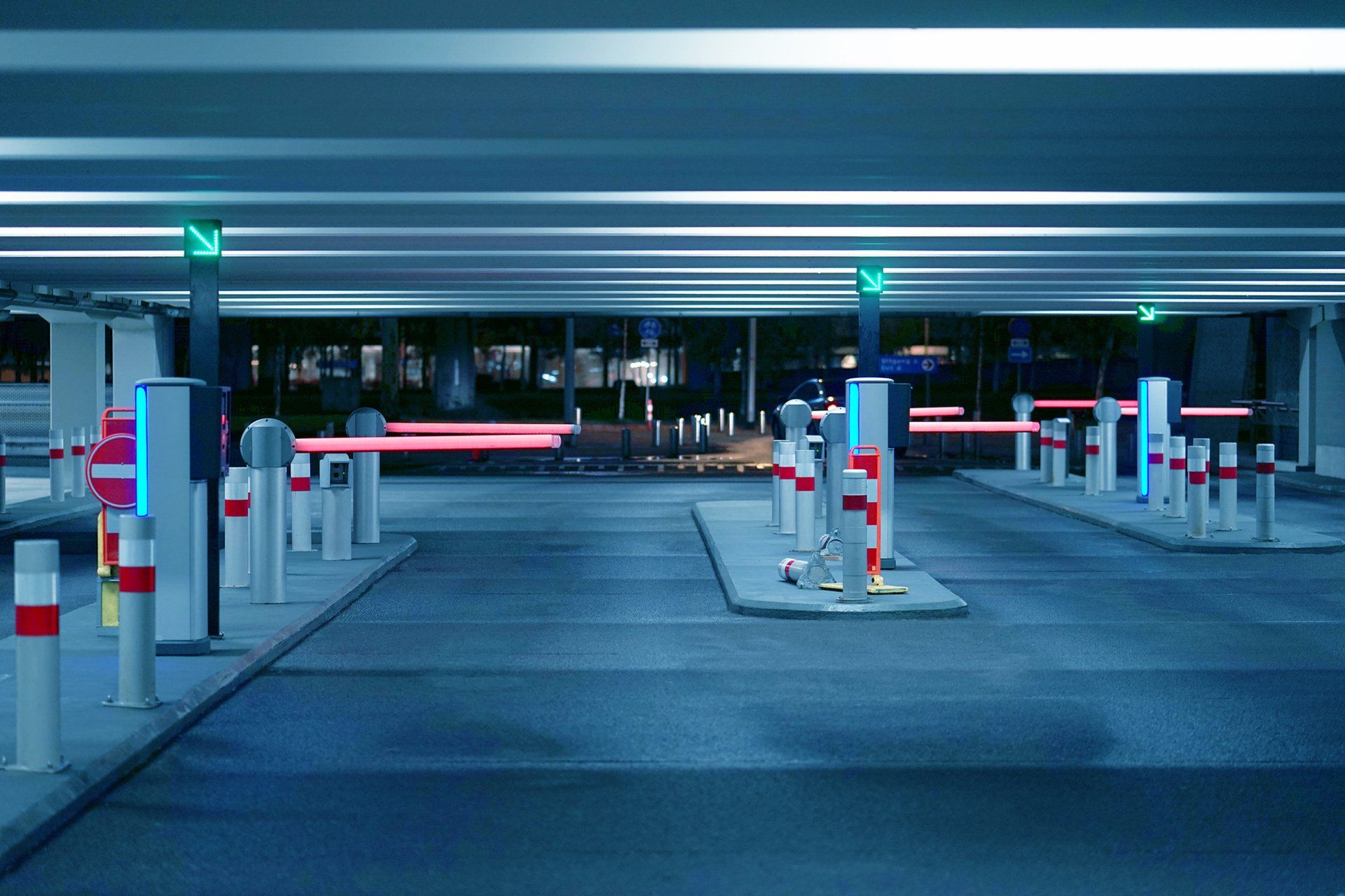 travée sortie parking