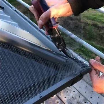mitre cut the All-Flow Gutter Guard mesh