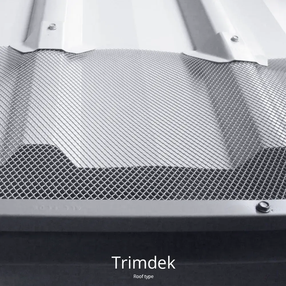 All Flow Aluminium Gutter Mesh, gutter guard for Trimdek metal roof