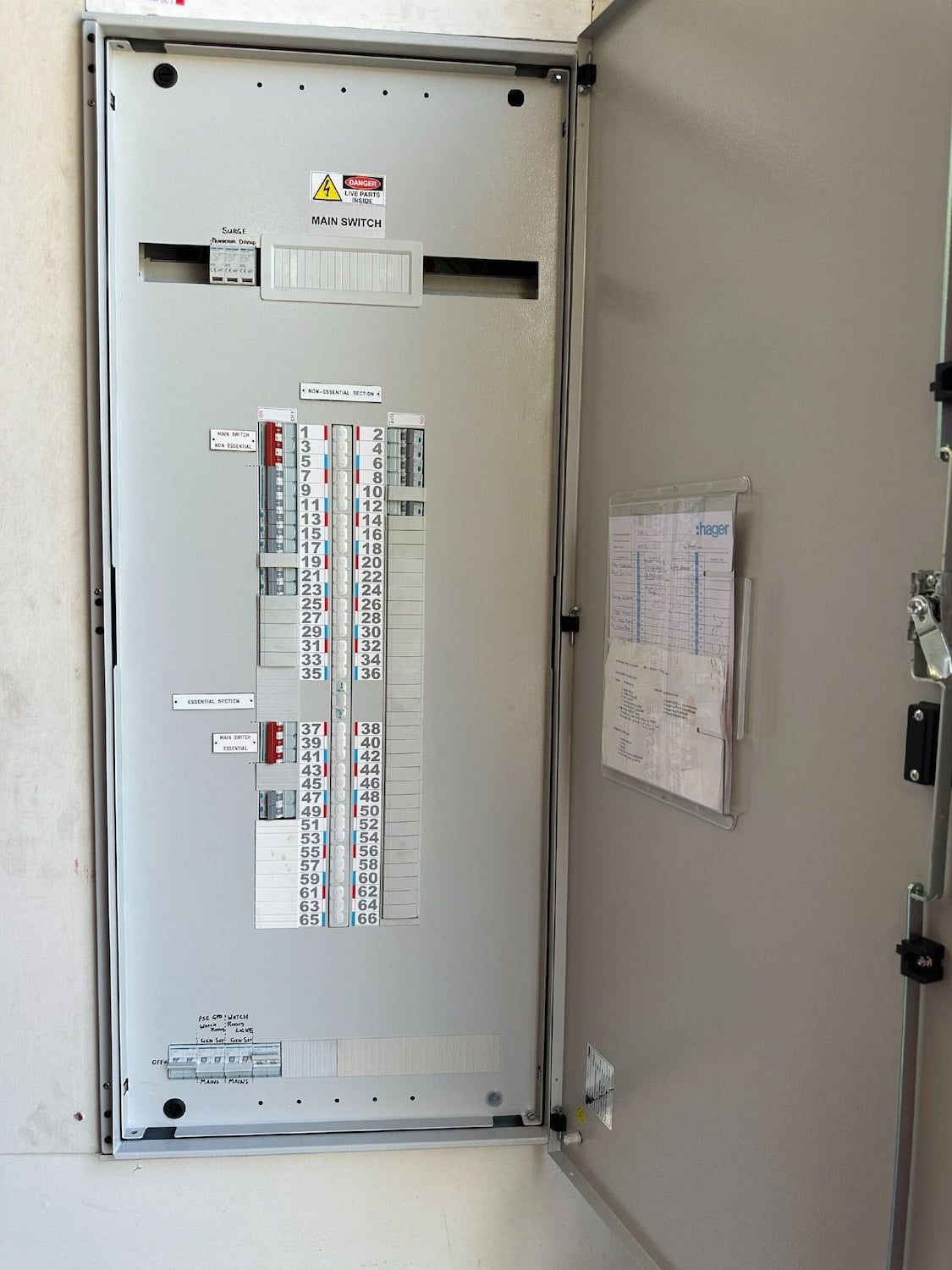 Open Electrical Panel — Pure Plumbing & Electrical in Dubbo, NSW
