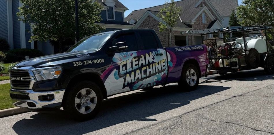 Clean machine truck wrap