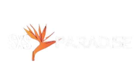 Orange bird-shaped logo with faint white text on a white background