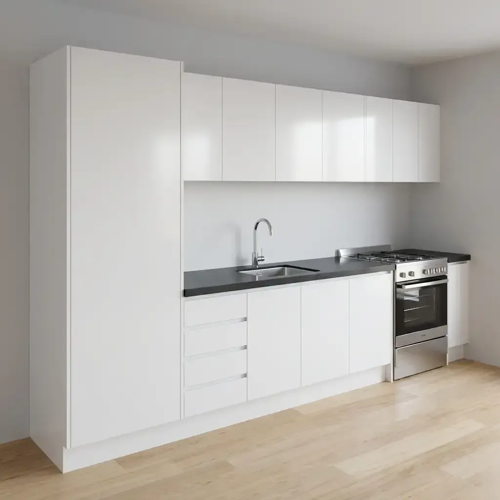 Basic Straight Kitchen Template from Smart Cut Cabinetry Supplies