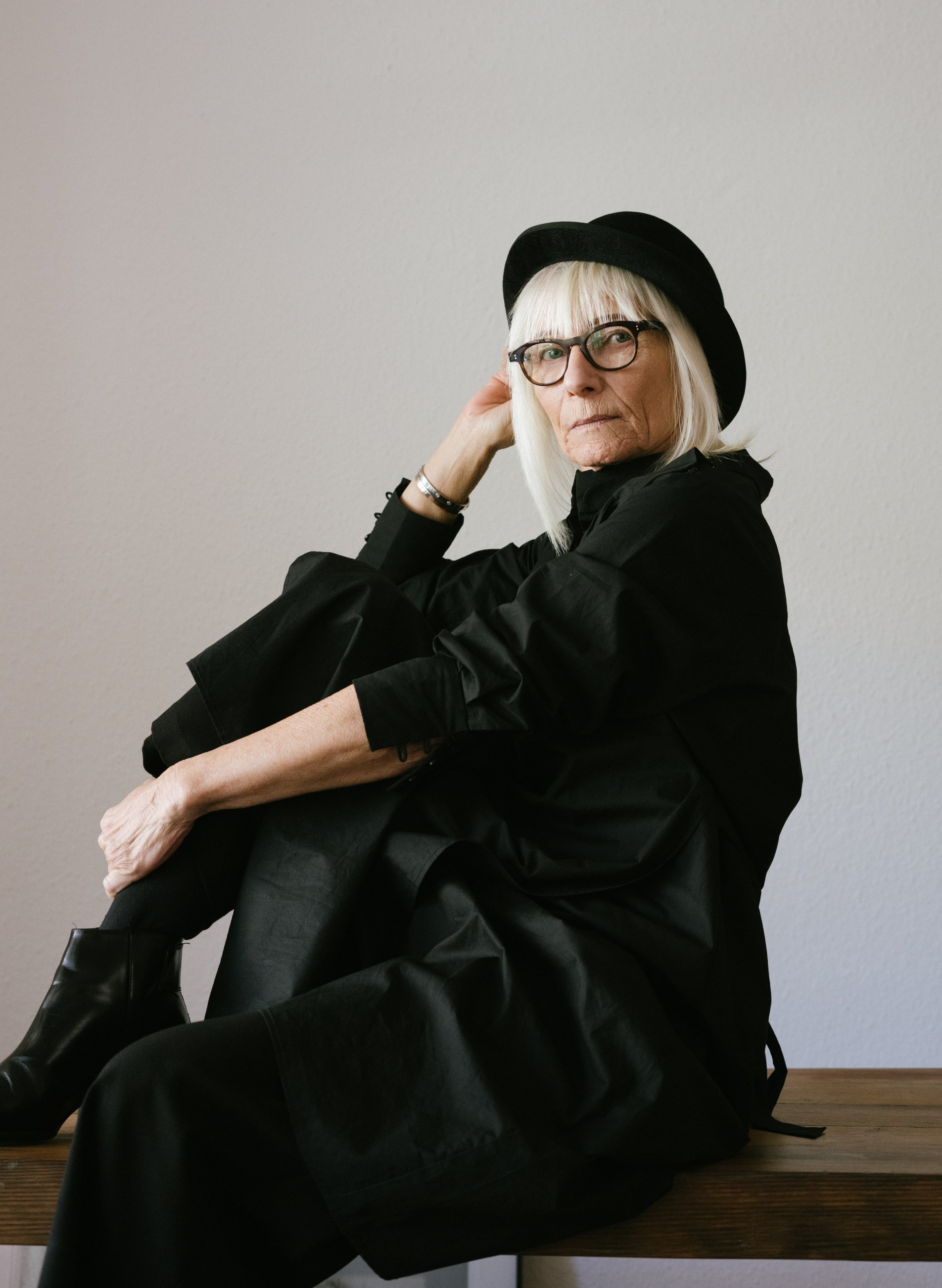 woman wearing glasses