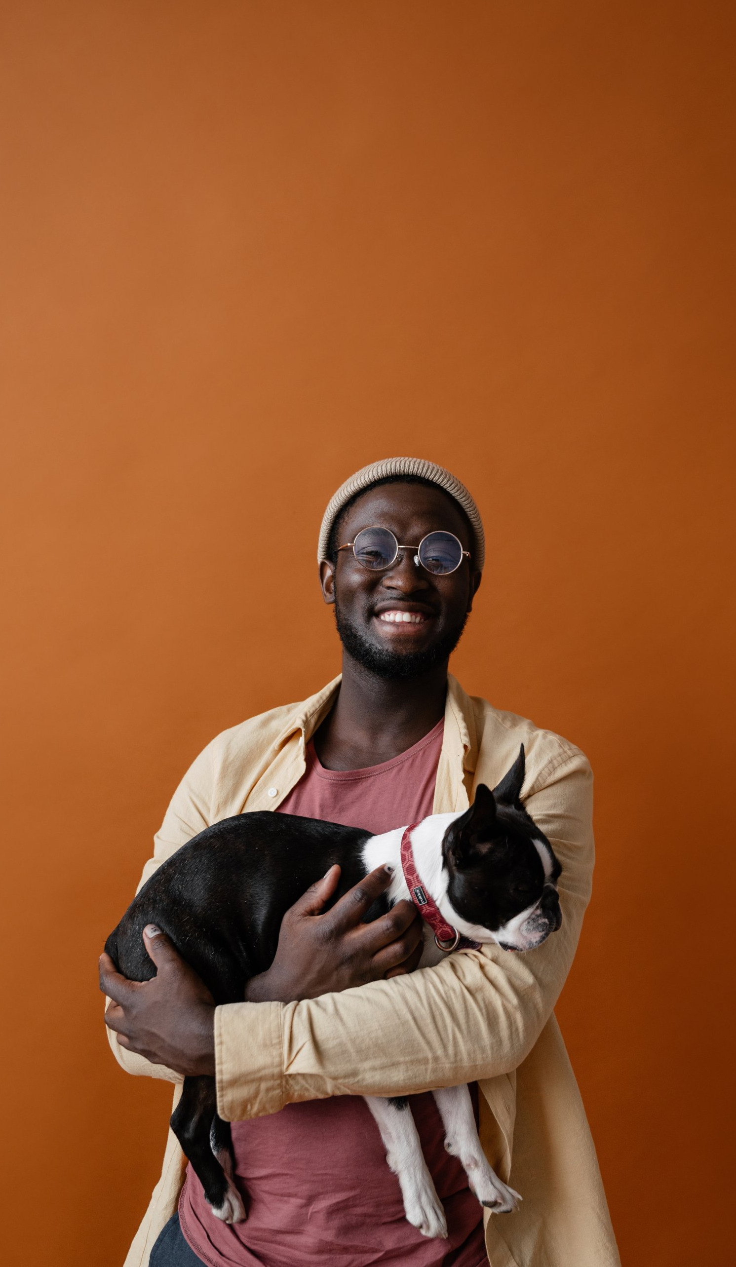 man wearing glasses
